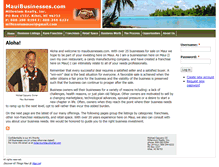 Tablet Screenshot of mauibusinesses.com